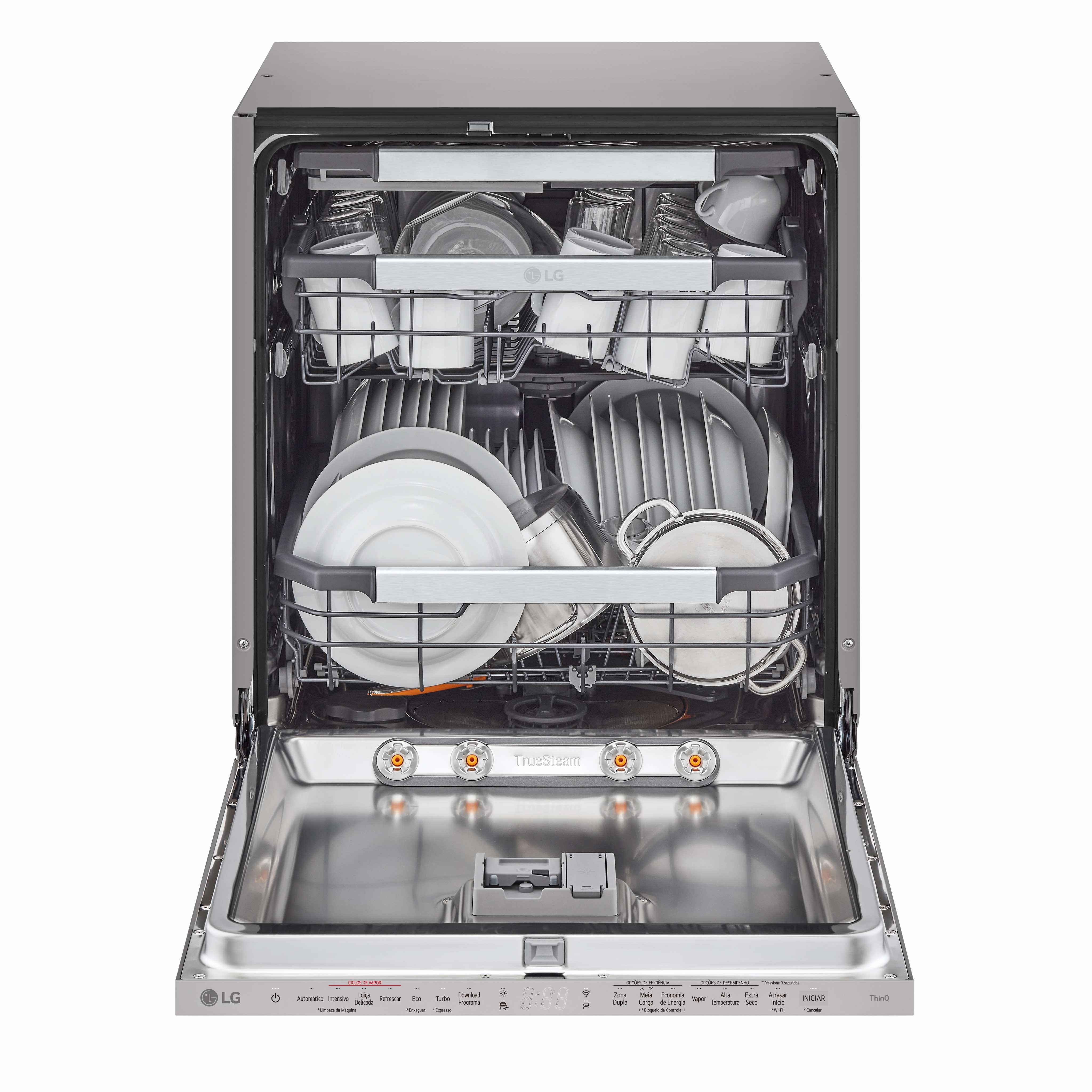 LG MAQUINA LOUÇA INTEG TOTAL 14 TALHERES WIFI (A) DB475TXS