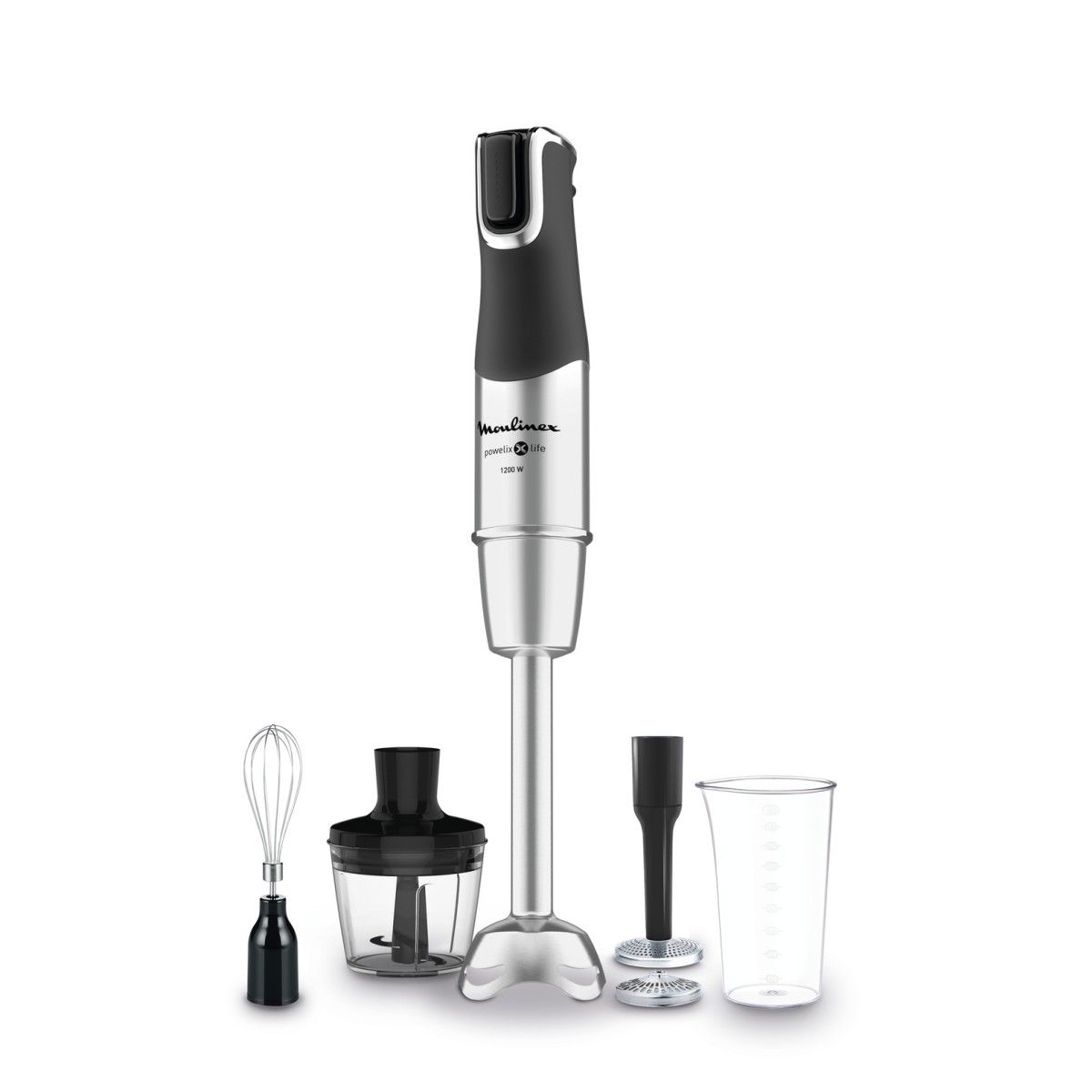 MOULINEX VARINHA 1200W PE INOX C/PICADORA 500ML E PE PURE DD95HD10