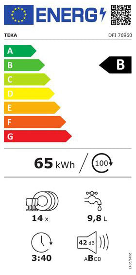 TEKA MAQUINA LOUÇA INTEG 8PROG 14TALHERES (B) DFI76960