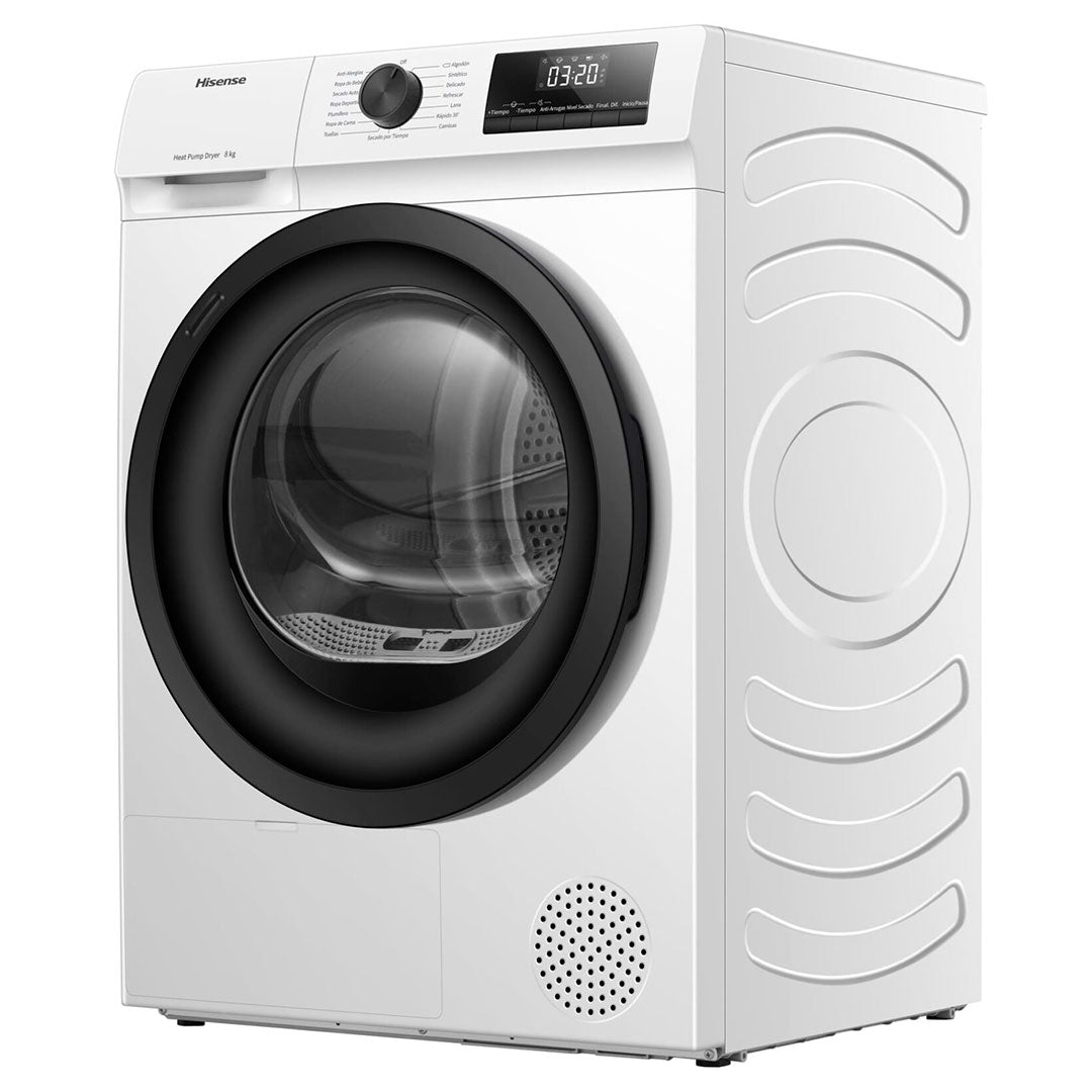 HISENSE SECADOR ROUPA 8KG BOMBA DE CALOR (D) DHQE800BW2