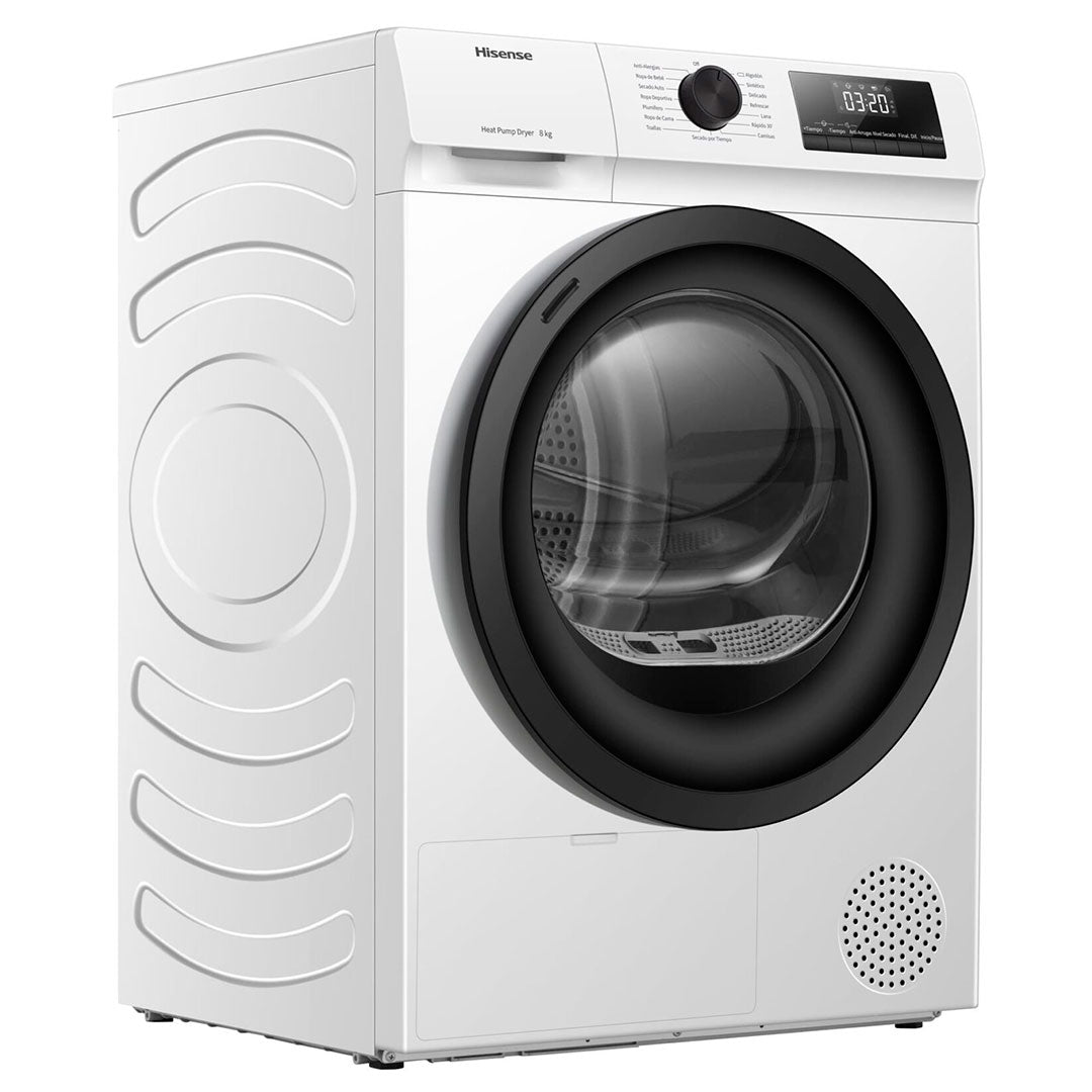 HISENSE SECADOR ROUPA 8KG BOMBA DE CALOR (D) DHQE800BW2