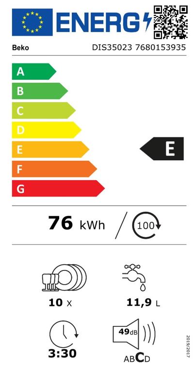 Beko Maquina Louça Integ Total 45CM 4PROG 10TALH (e)