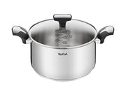 Tefal Tacho Emotion Induçao 24CM 5,2LT +tampa Vidro