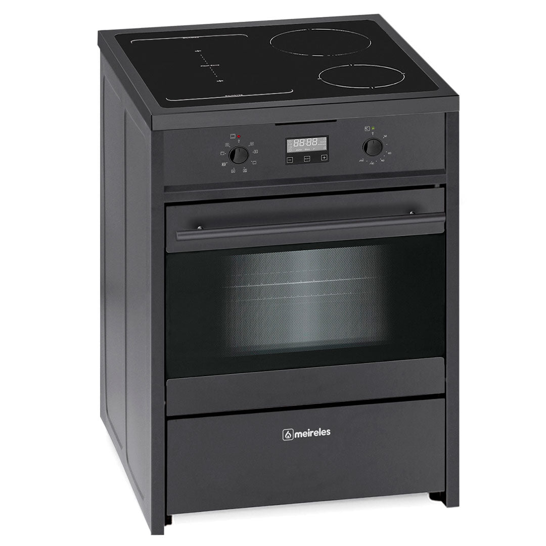 Meireles Fogao 60X60 4Z Ind. Forno Elect Multif Preto