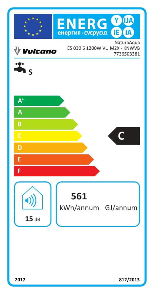 Termoacumulador Vulcano NaturaAqua ES 030 (30L)