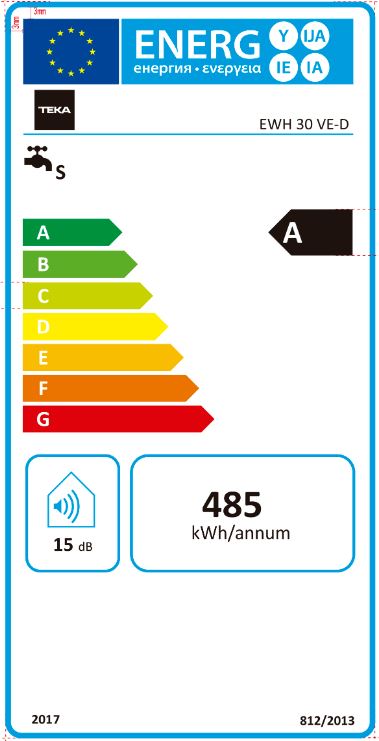 TEKA TERMOACUMULADOR 30LTS A EWH30VED