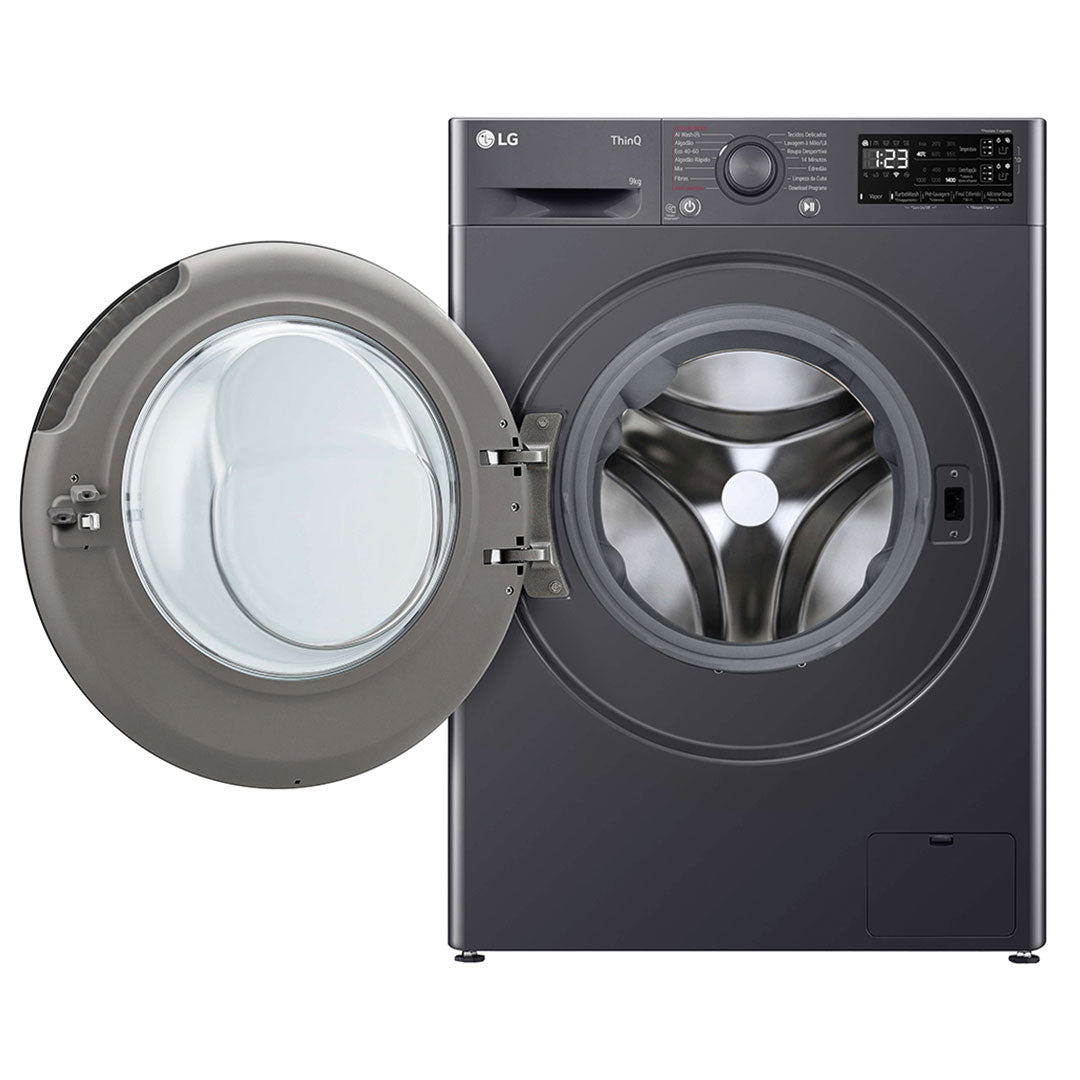 LG Maquina Roupa 9KG 1400RT AI DD Steam Wifi Preta(a)
