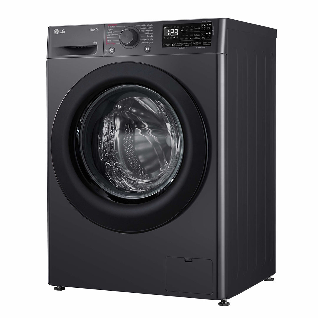LG Maquina Roupa 9KG 1400RT AI DD Steam Wifi Preta(a)