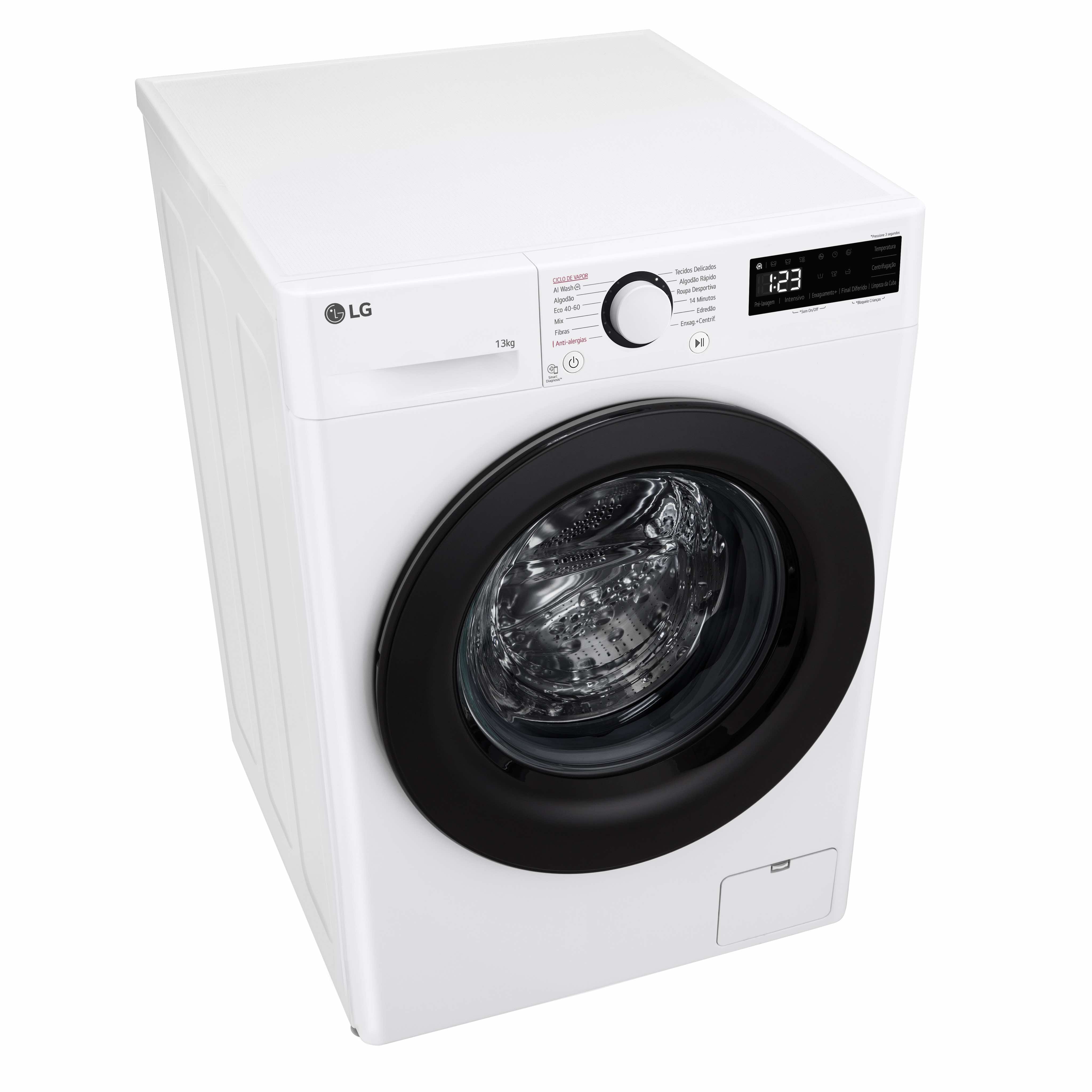 LG MAQUINA ROUPA 13KG 1400RT AI DD STEAM (A) F4WR5013A6W