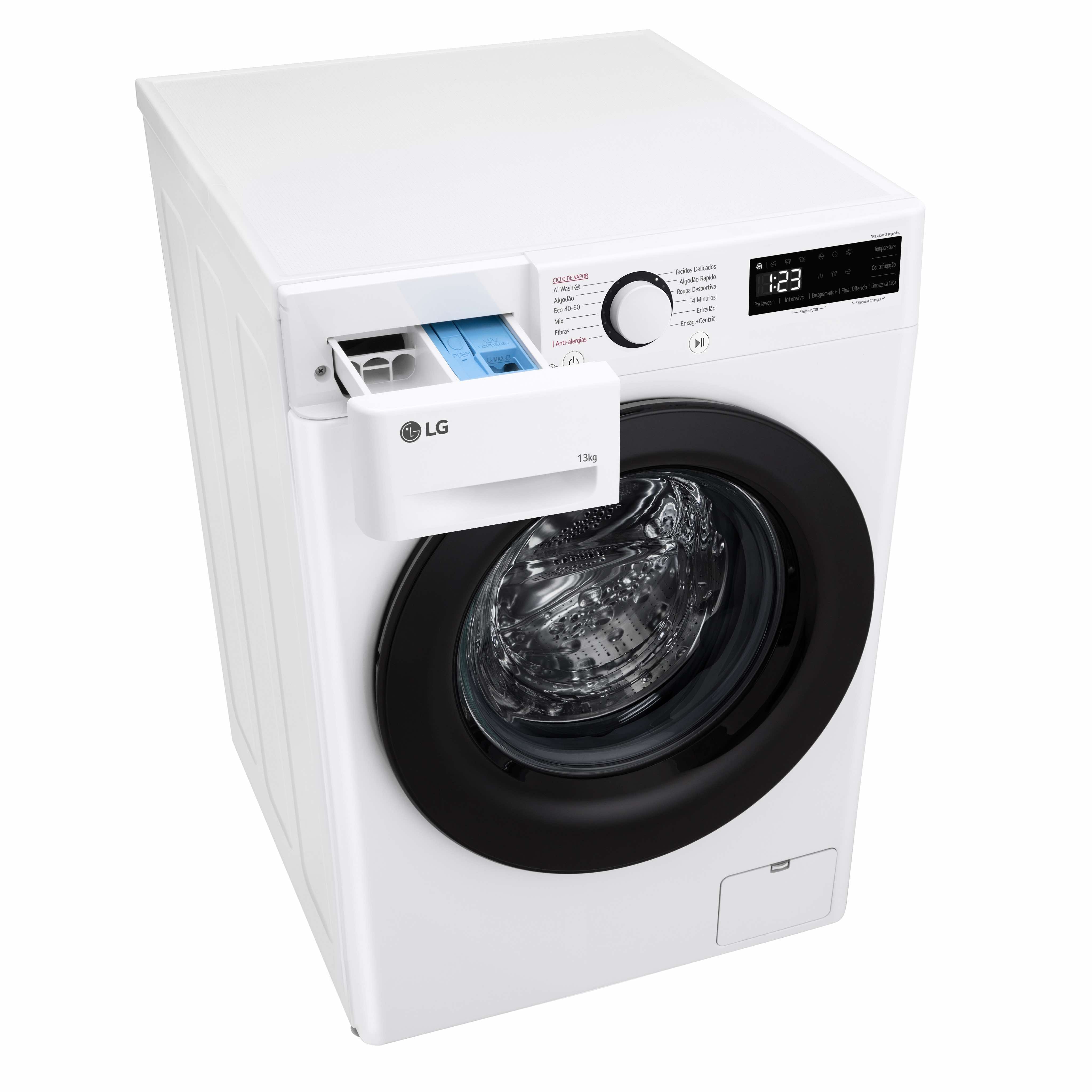 LG MAQUINA ROUPA 13KG 1400RT AI DD STEAM (A) F4WR5013A6W