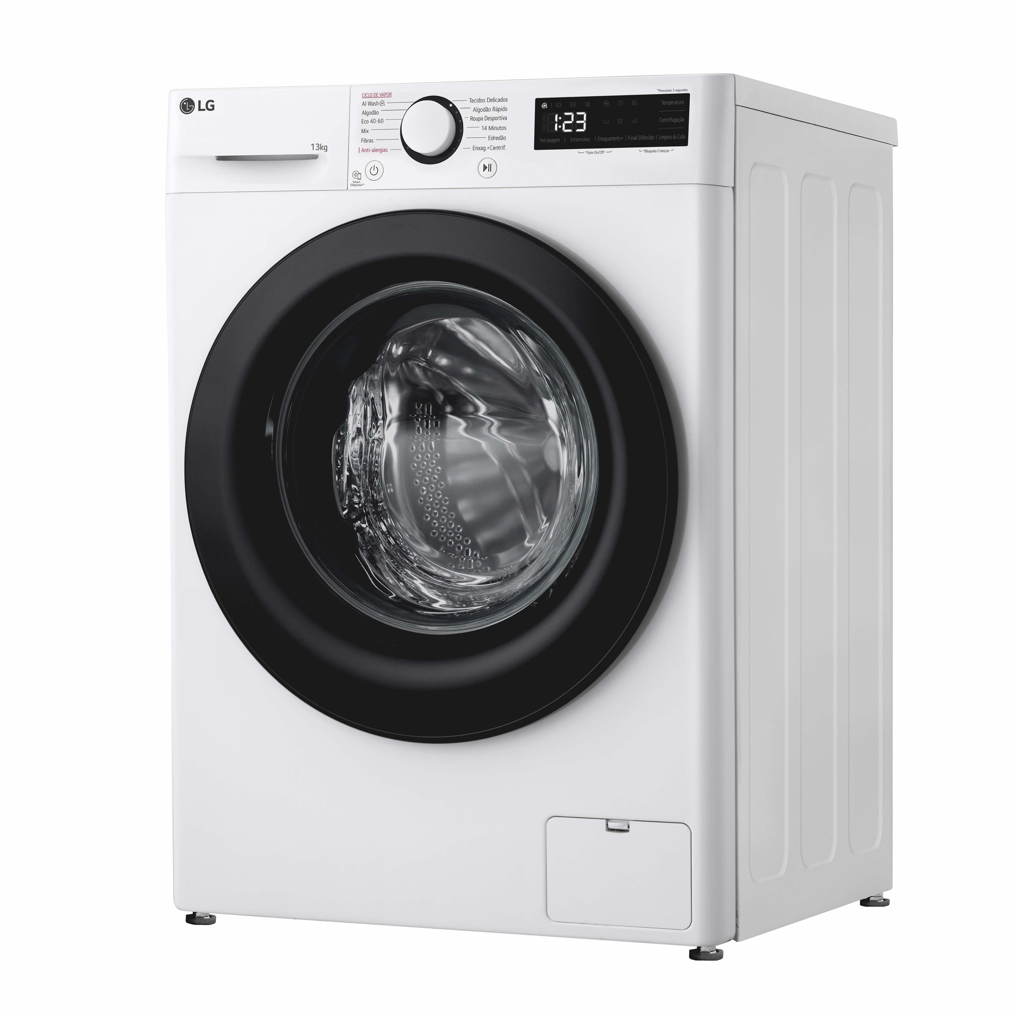 LG MAQUINA ROUPA 13KG 1400RT AI DD STEAM (A) F4WR5013A6W