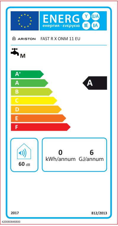 ARISTON ESQUENTADOR TIRAGEM NATURAL 11LTS NAT A FASTRXONM11NAT