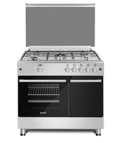 Junex Fogao 90X60CM 5GAS (1WOK) BUT Porta Botija INOX