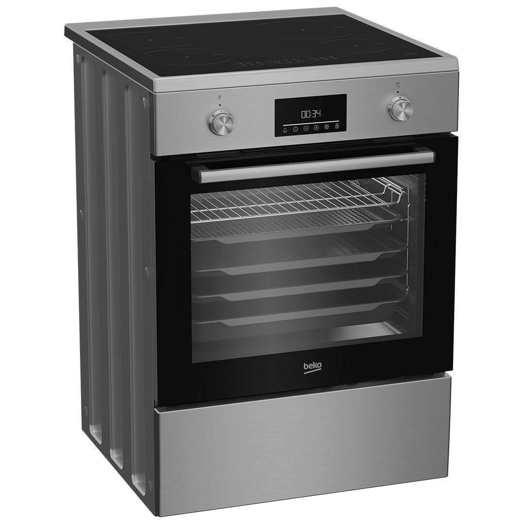 Beko Fogao 60X60CM Placa Induçao 4ZONAS Forno Multif Inox a
