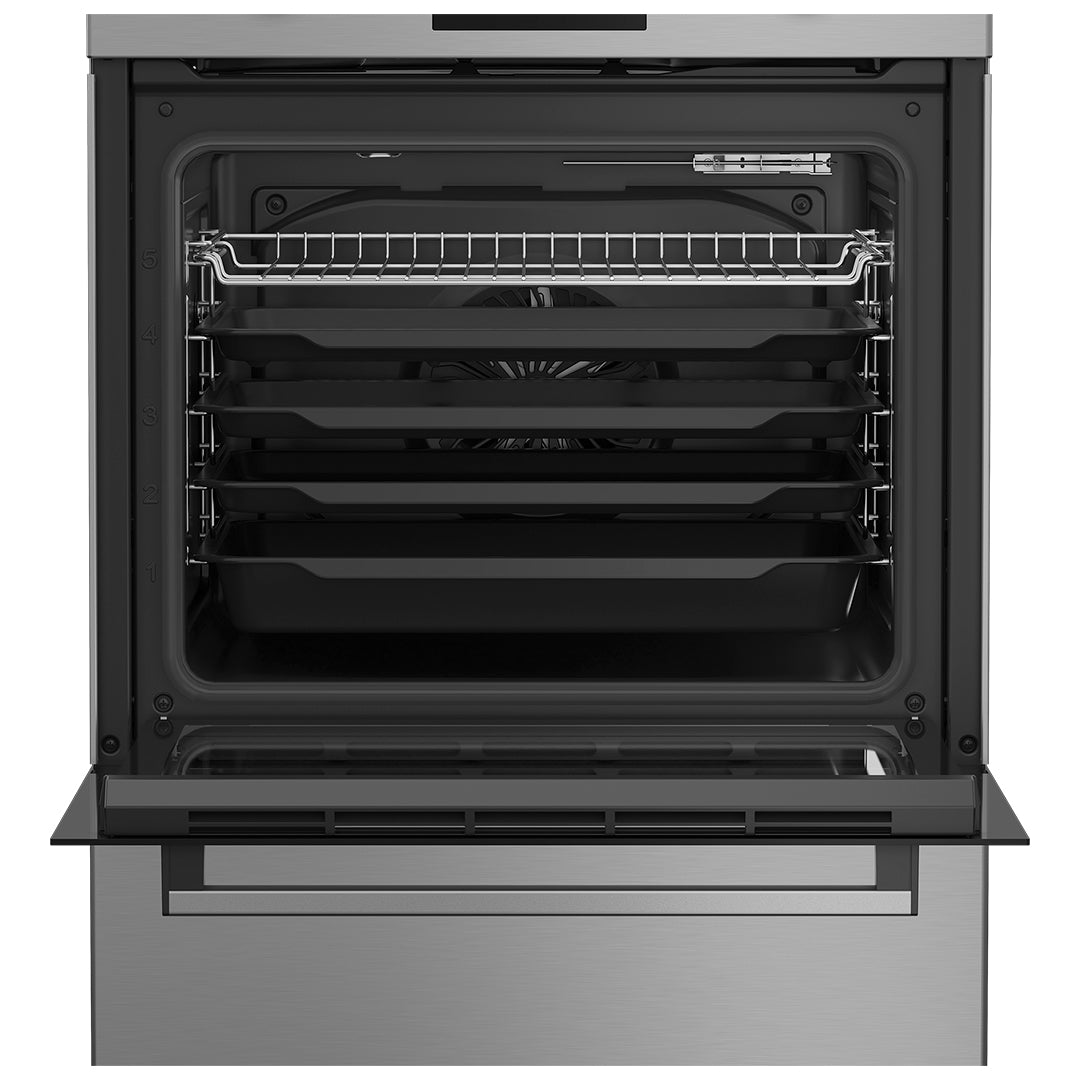Beko Fogao 60X60CM Placa Induçao 4ZONAS Forno Multif Inox a