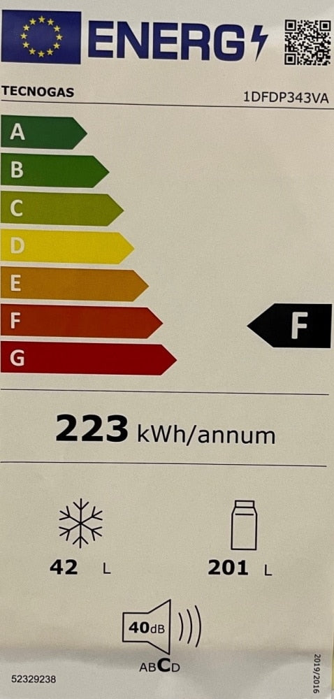 Frigorífico Tecnogas FDP 343 VA+