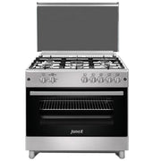 Junex Fogao 90X60CM 5GAS (1WOK) BUT Forno MAXI 109LT INOX