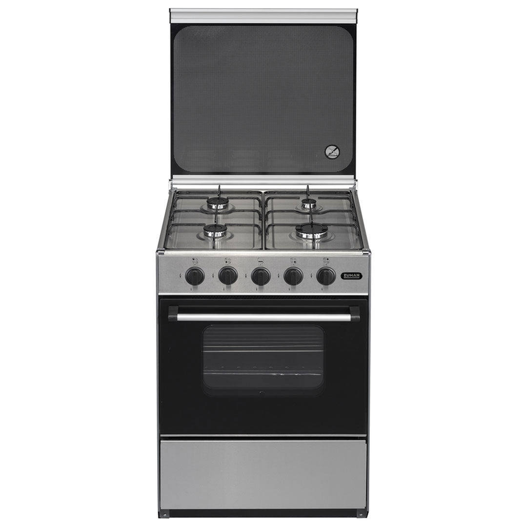 ZUMAN FOGAO 86X60X60CM 4GAS BUT ESTUFA FIXA INOX FQ62012X