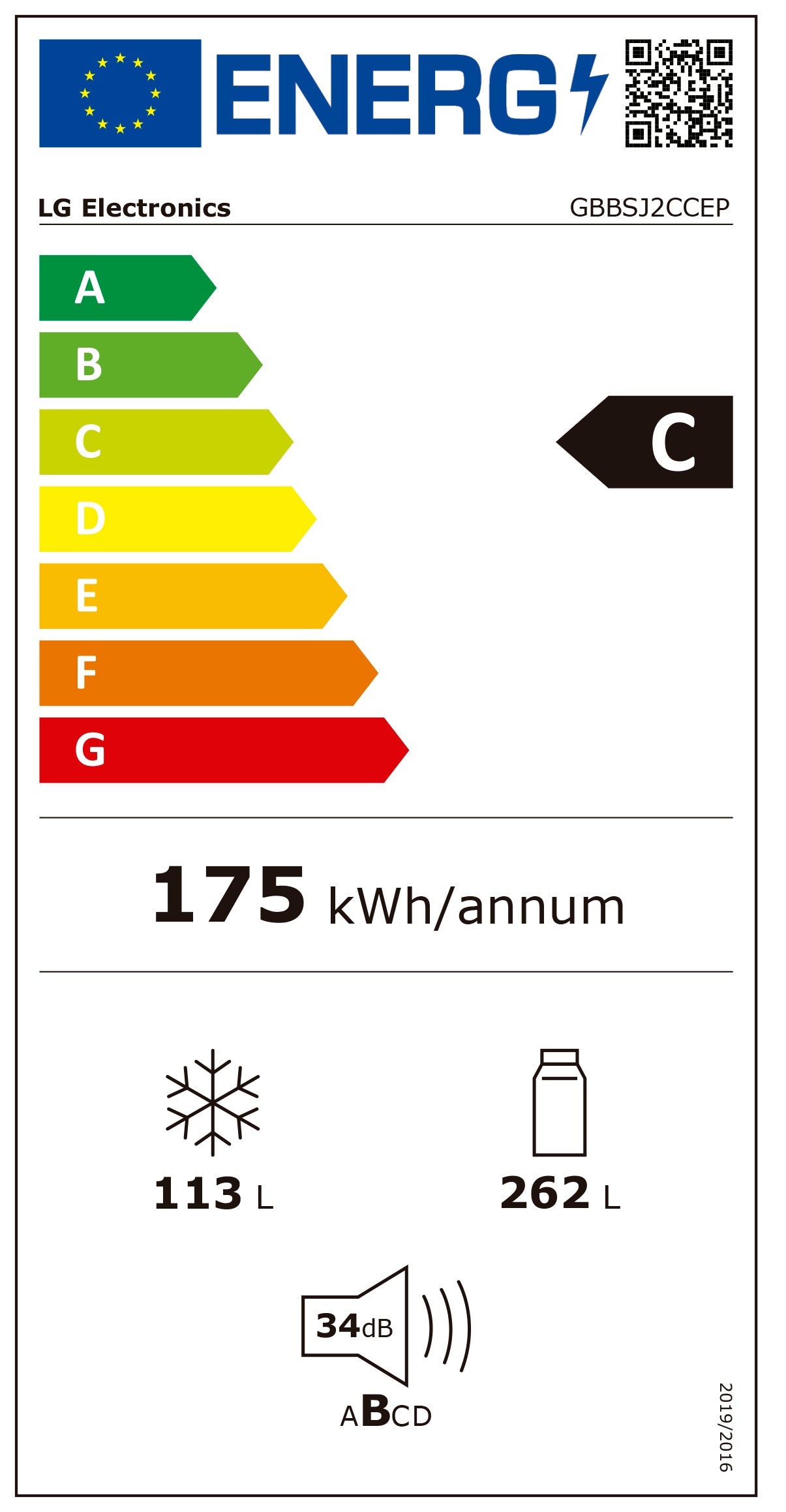LG Combinado 2030X597X675MT 262LT NF Preto (c)