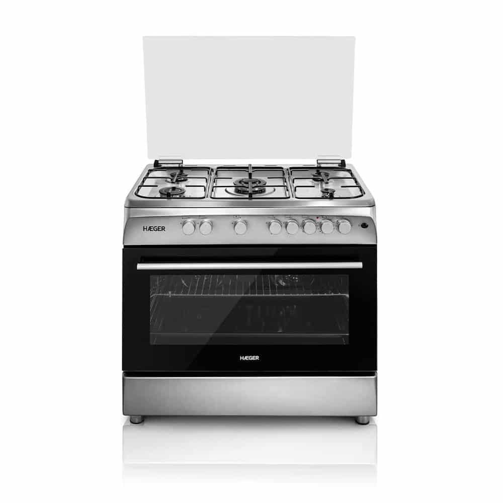 Fogão Haeger GC-SS9.015A a gás 90×60 com forno elétrico