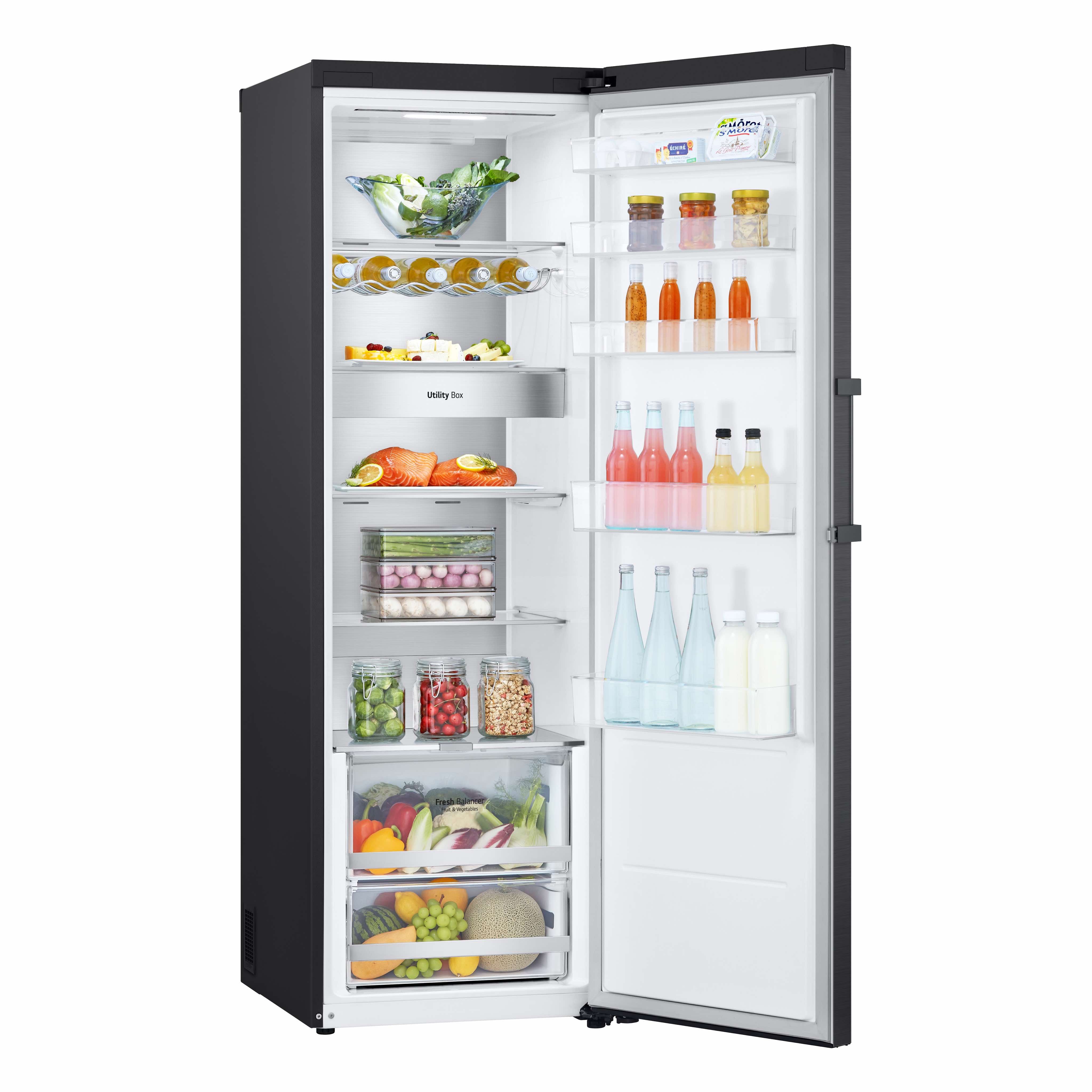 LG FRIGORIFICO 1PT 1860X595X707 386LT NF MATTE BLACK (D) GLM71MCCSF