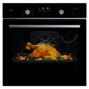 AEG Forno Multif. Vapor Pirolitico 72LT Preto A++