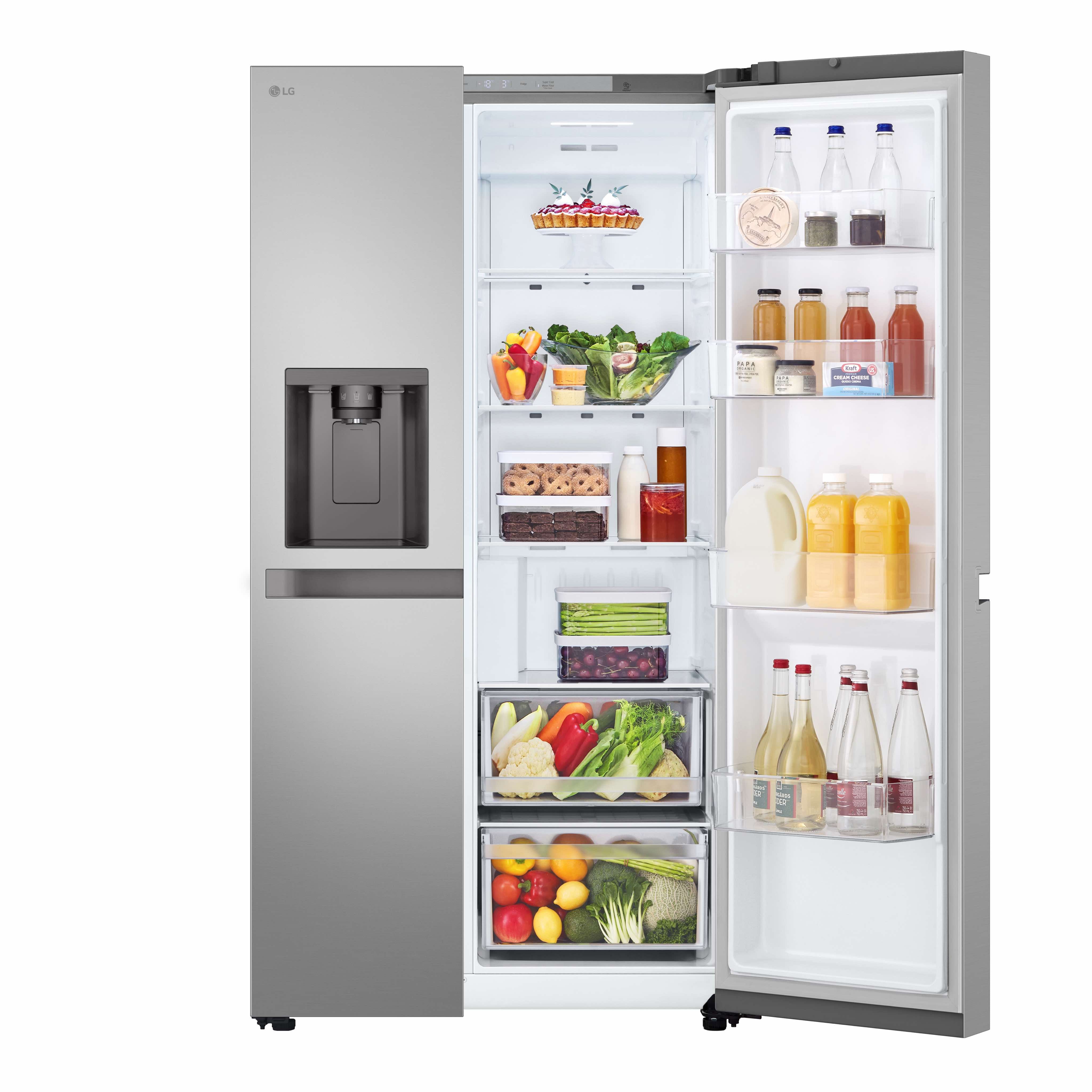 LG SIDE BY SIDE 1790X913X735MT 638LT DAG NF C/CAN SILVER (E) GSLC40PYPE