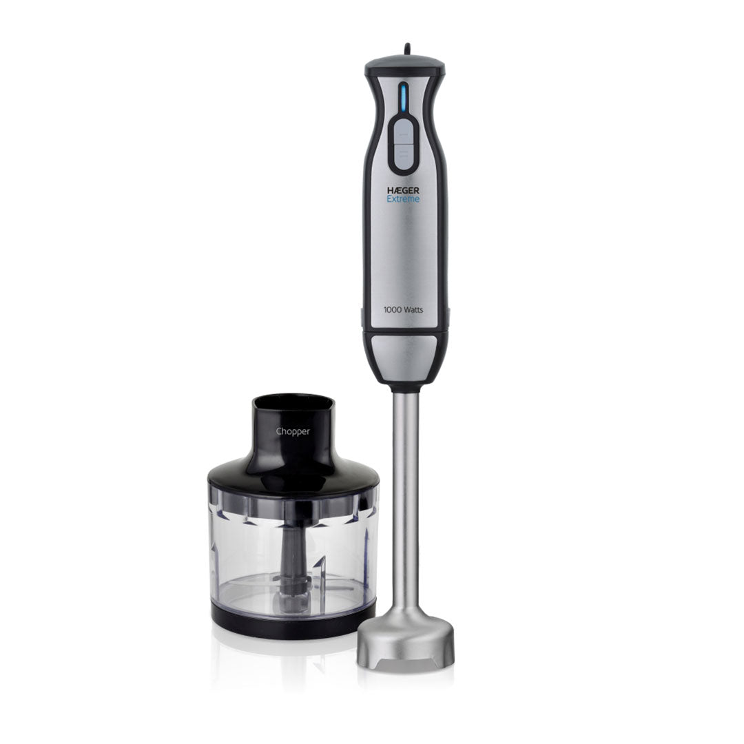 HAEGER VARINHA PE INOX 1000W C/PICADORA PRETA/INOX HB10C019A