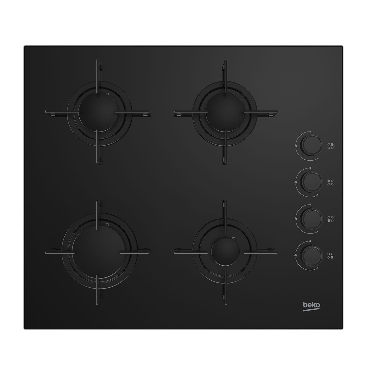 BEKO PLACA CRISTAL GAS 65CM HING64120SB