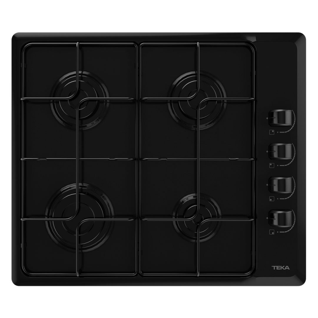 TEKA PLACA 60CM 4GAS BUT ESMALTE PRETA HLX640KBCOEBK