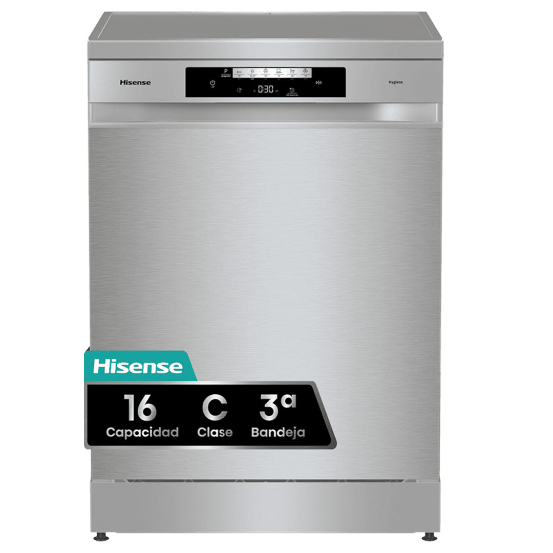 HISENSE MAQUINA LOUÇA 6PROG 16TALHERES SILVER (C) HS643C90X