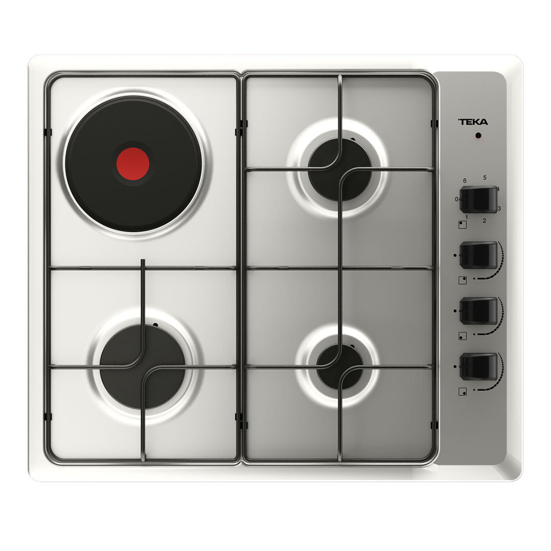 TEKA PLACA 60CM 3GAS BUT 1ELETRICO INOX HSE64031KLBBUT