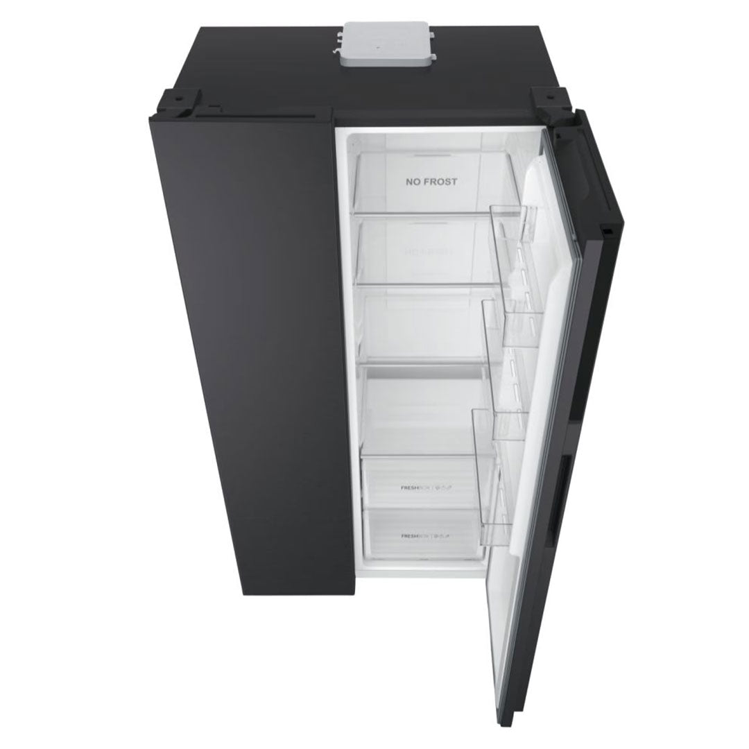 HAIER SIDE BY SIDE 1,77X0,90X0,65MT NF PRETO (E) HSR3918ENPB