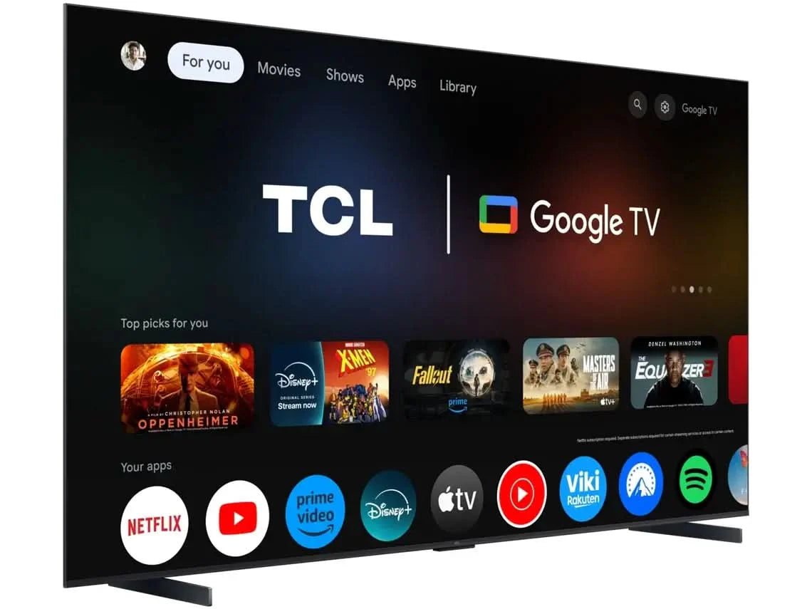 TCL Qled 55" 4K UHD Google TV 4HDMI 1USB (e)