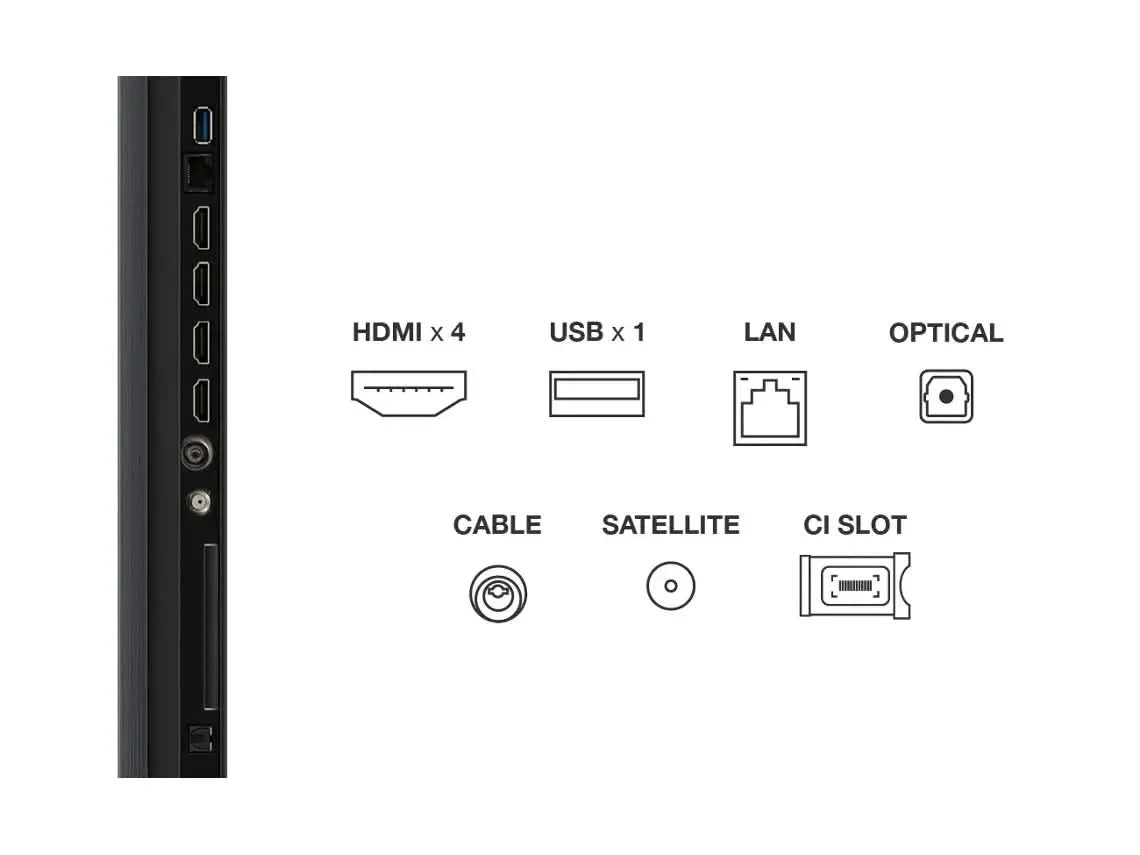 TCL Qled 55" 4K UHD Google TV 4HDMI 1USB (e)