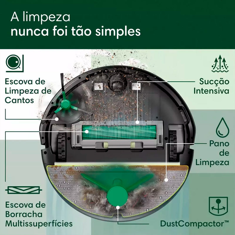 IROBOT ASPIRADOR ROBOT ROOMBA COMBO 205 NEGRO IRL121040