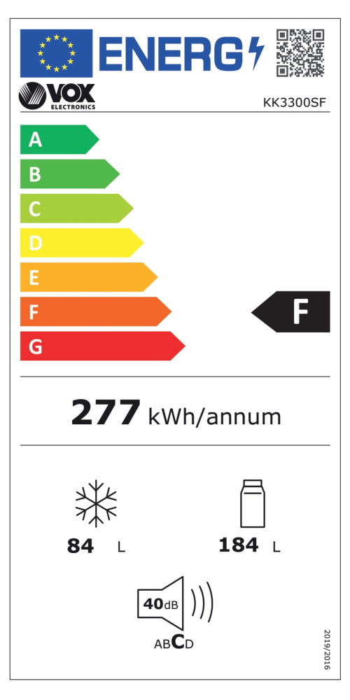 Frigorífico Combinado VOX KK3300SF