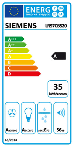 SIEMENS EXAUSTOR TETO 90X50CM VIDRO BRANCO A LR97CBS20