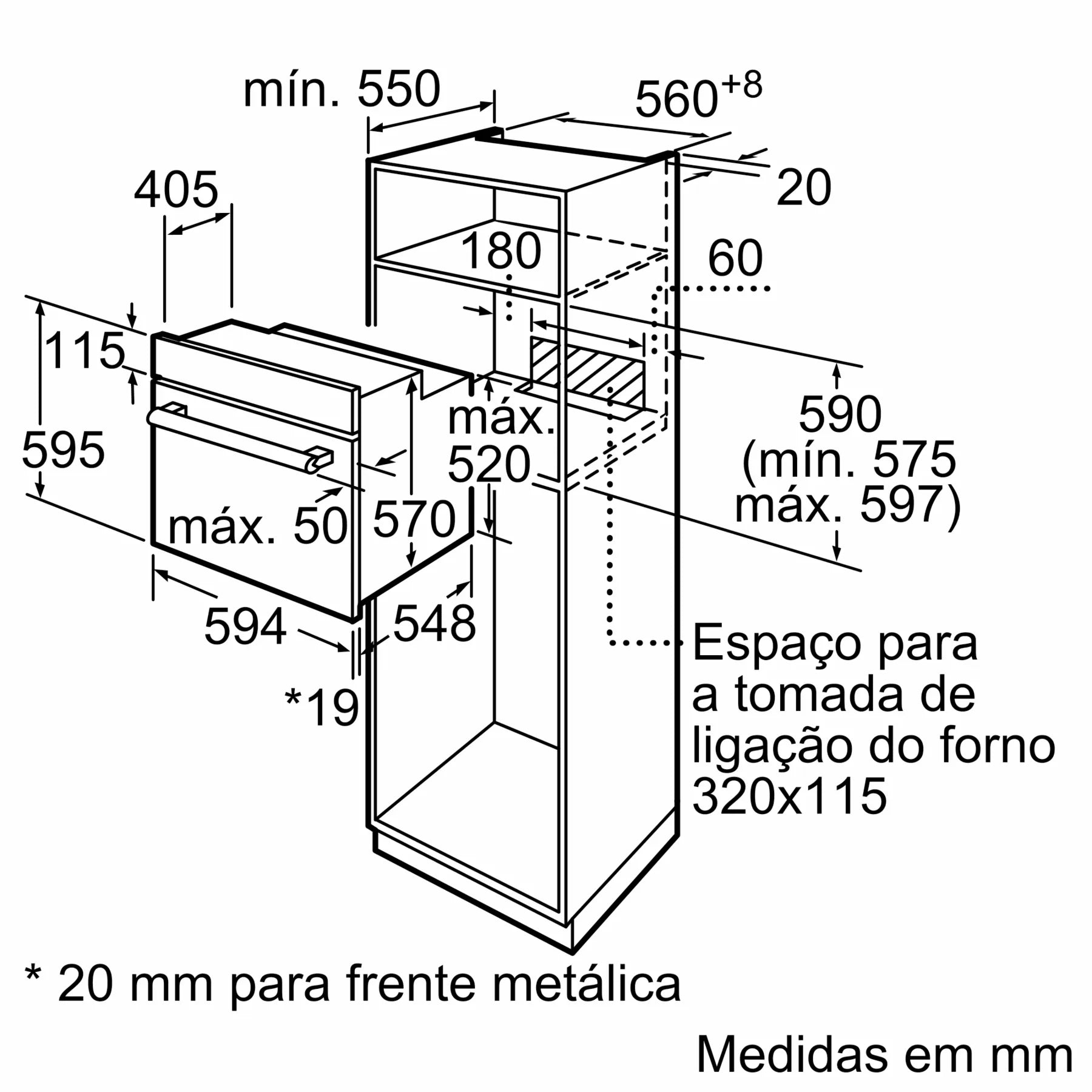 BALAY FORNO 60CM 66LT MULTIF 5PROG INOX A 3HB2010X0