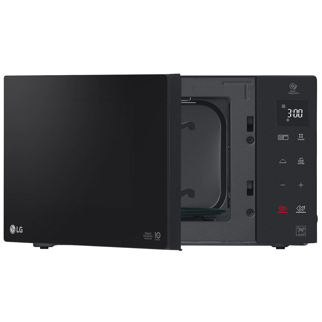 LG MICROONDAS 25LT 1000W GRILL 900W PRETO MH6535GDS