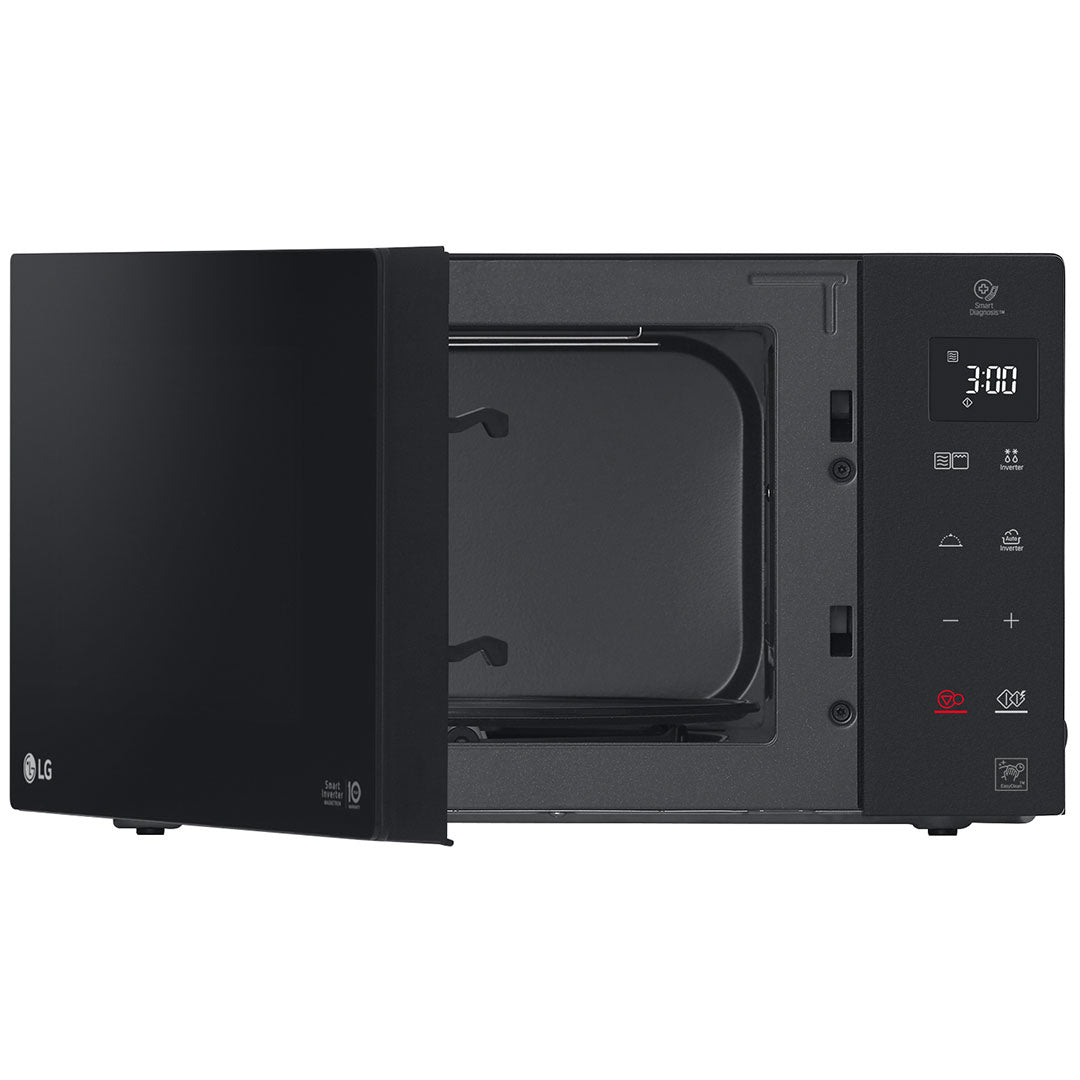 LG MICROONDAS 25LT 1000W GRILL 900W PRETO MH6535GDS