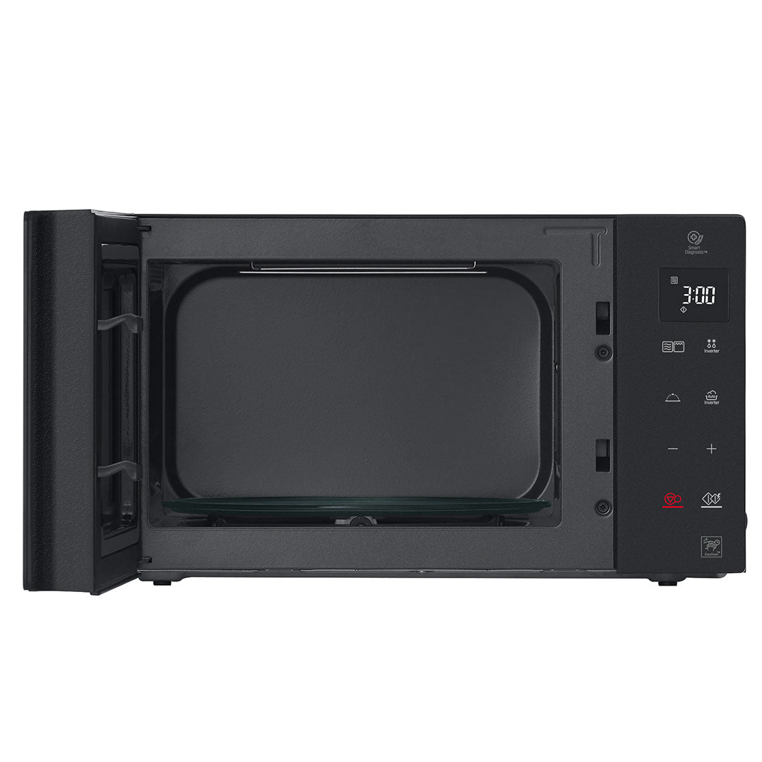 LG MICROONDAS 25LT 1000W GRILL 900W PRETO MH6535GDS