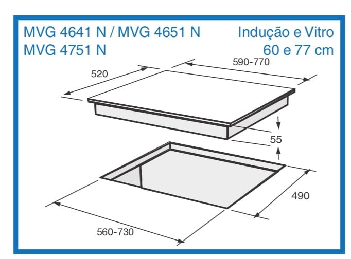 Placa de Indução MEIRELES MI 1605