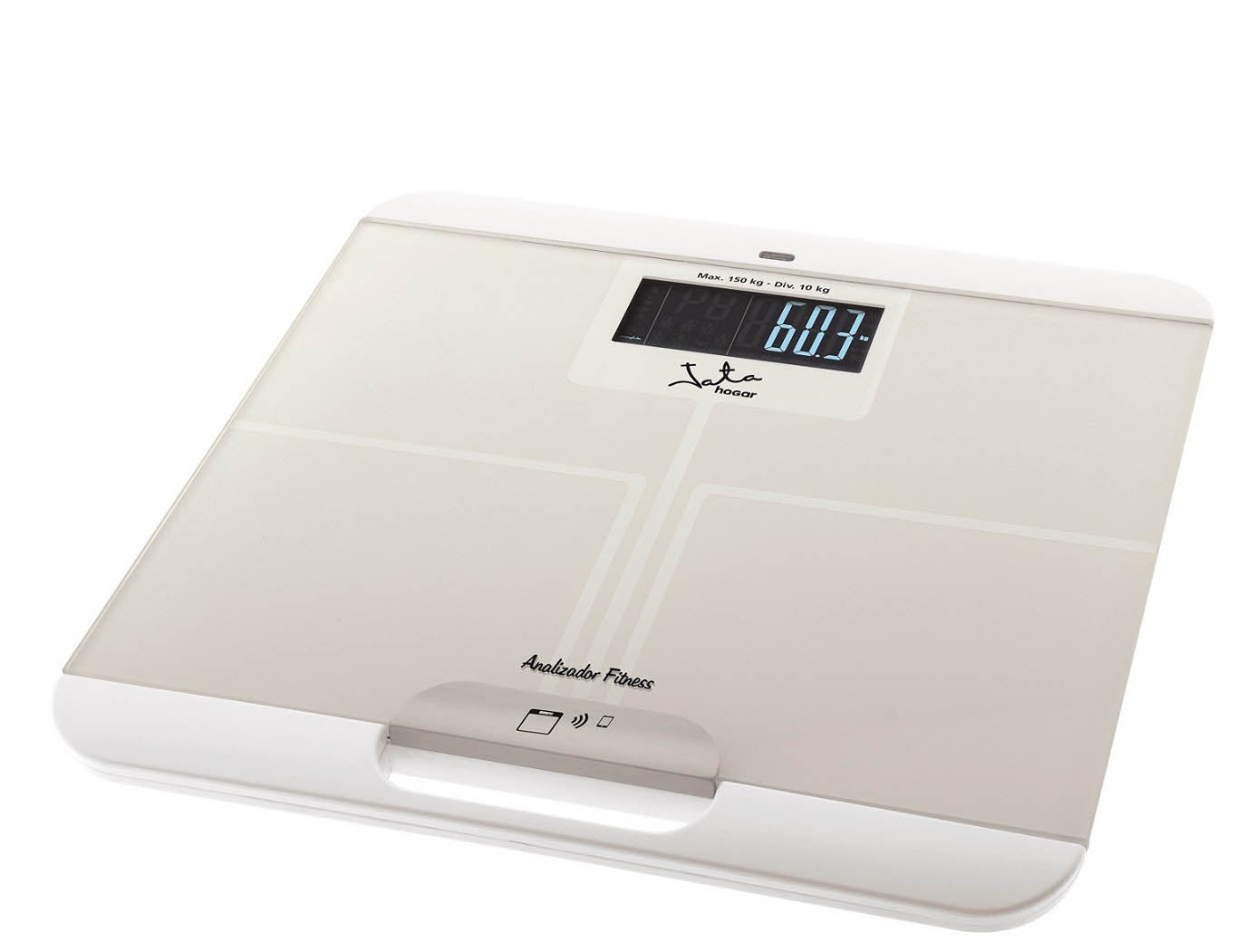 JATA BALANÇA WC ELETRONICA FITNESS C/BLUETOOH BRANCA MOD595