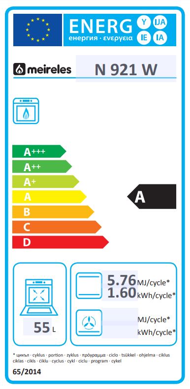 MEIRELES FOGAO BRANCO 5GAS L88xP54,5CM PTA BOTIJA VALV SEG A