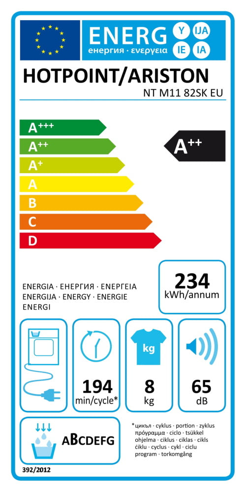 Máquina de Secar Roupa Hotpoint NT M11 82SK EU (8Kg)