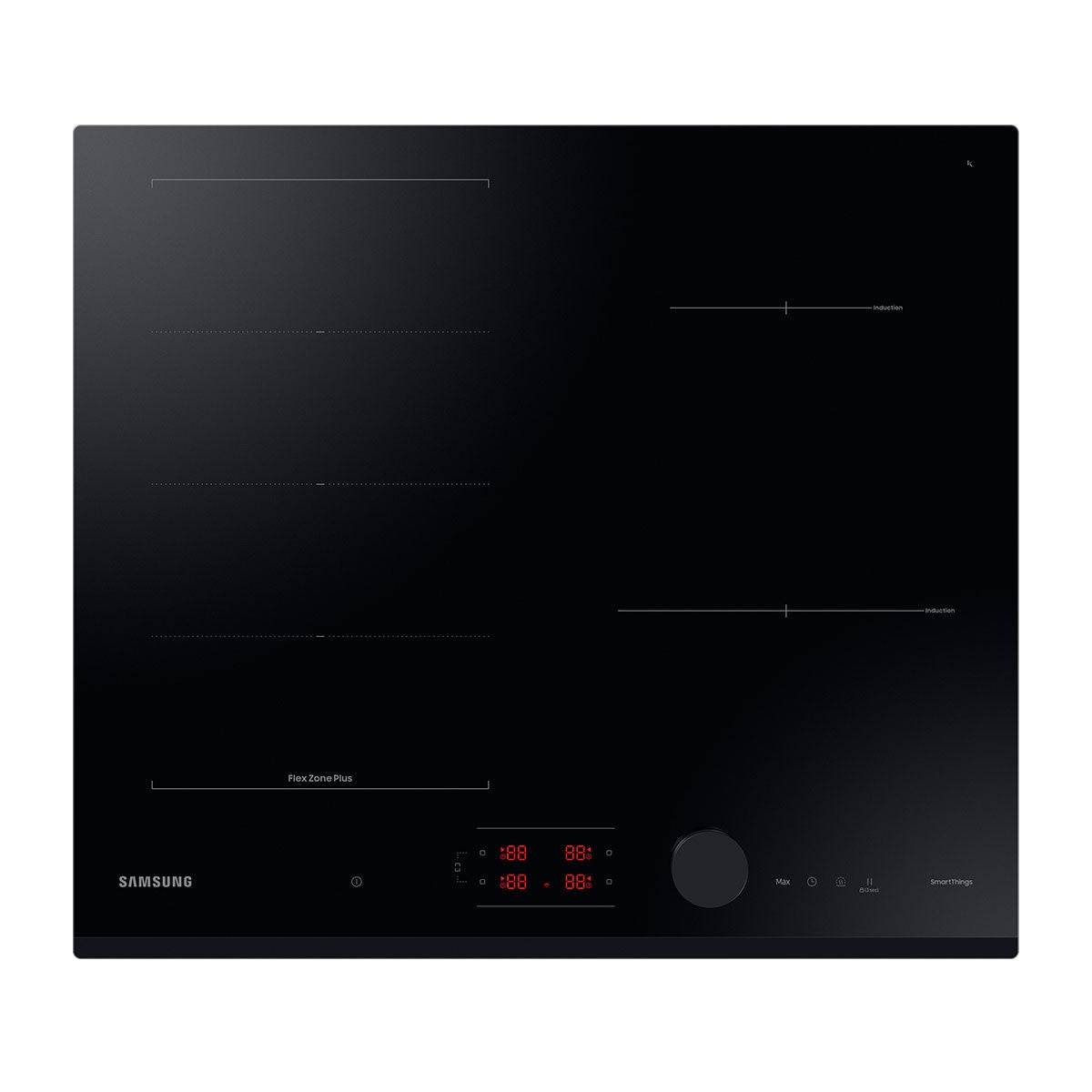 SAMSUNG PLACA INDUÇAO 4 ZONAS 2 FLEX ZONE PLUS NZ64B6058GKU2