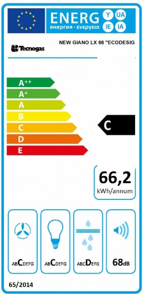 Exaustor Tecnogas New Giano LX 66 - ECO DESIGN