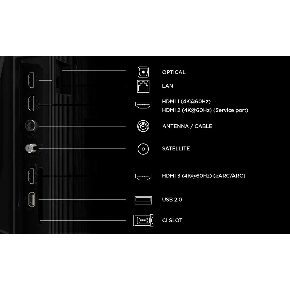 TCL LED 43" 4K UHD Google TV 3HDMI 1USB (f)