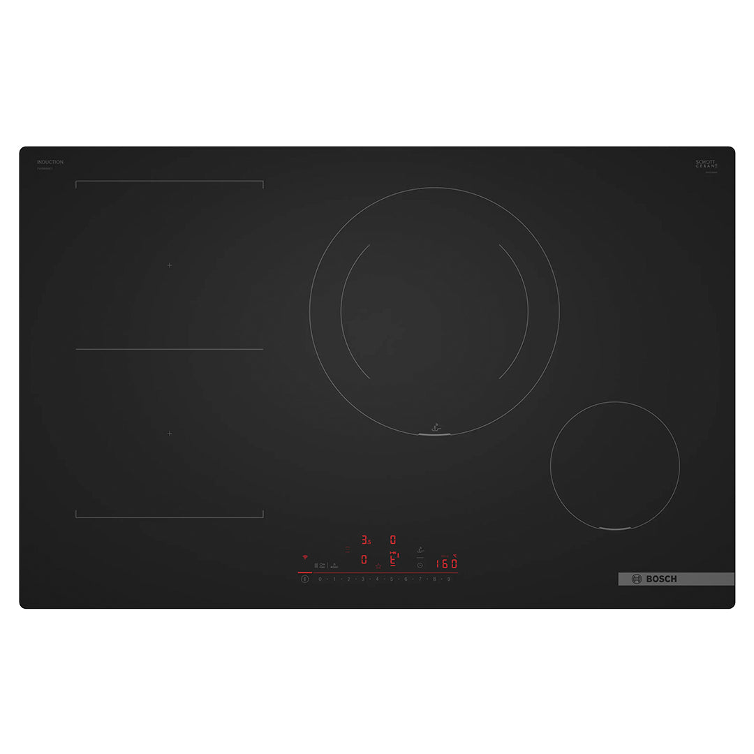 Bosch Placa Induçao 80CM 4 Zonas Biselado Preto Matte